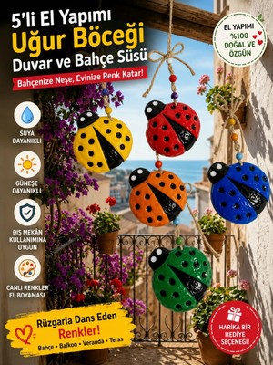 Kayra Aura 5 Liuğurböceği Balkon Bahçe Süsü