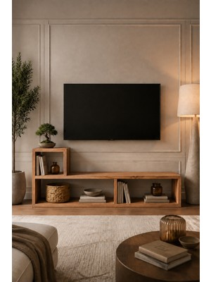 Sheila Concept Oslo Ceviz Modüler Çok Amaçlı Raf Ünitesi | Tv Ünitesi | Kitaplık | Konsol | Dekoratif Düzenleyici