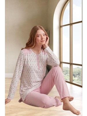 raia  6355 Pembe Büyük Beden Kadın Pijama Takımı