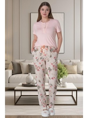 raia  6058 Pudra Kadın Pijama Takımı