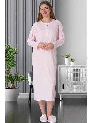 raia  5824 Pembe Büyük Beden Kadın Gecelik