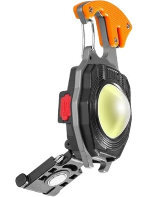 NEVVALİFE Nevvalife 1000 Lümen Çok Fonksiyonlu Mini LED Lamba Anahtarlık ve Çakmak USB Şarjlı Kamp Için Taşınabilir Tam 7 Modlu