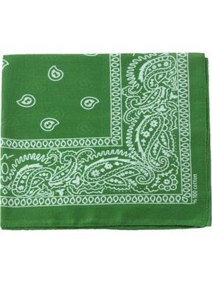 Zero Land Shophnrl Çini Desenli Bandana 50X50 Yeşil