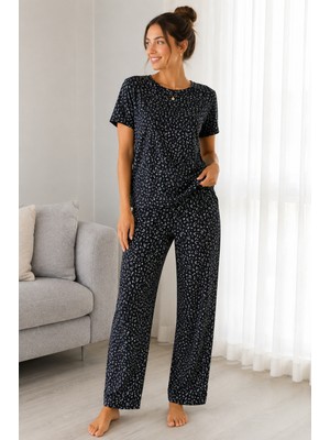Mixxtrend Kadın Fitilli Kaşkorse Pamuklu Pijama Takımı