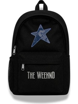 Fuddy Moda Unisex Star The Weeknd Baskılı Sırt Çantası, Rapper Temalı Okul Çantası