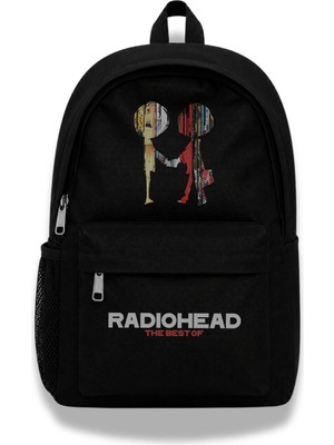 Fuddy Moda Unisex Radiohead Baskılı Sırt Çantası, Rock Band Temalı Okul Çantası