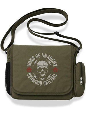 Fuddy Moda Unisex Sons Of Anarchy Redwood Original Baskılı Postacı Çantası