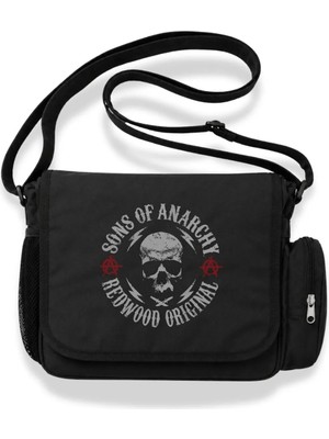 Fuddy Moda Unisex Sons Of Anarchy Redwood Original Baskılı Postacı Çantası