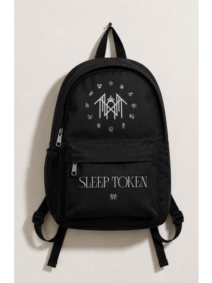 Fuddy Moda Unisex Rock Band Sleep Logo Baskılı Sırt Çantası, Rock Music Temalı Okul Çantası