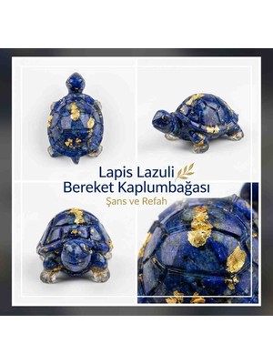 Best Bioenerji Taş Terapi 🐢 Lapis Lazuli Kaplumbağa – Bereket ve Huzurun Simgesi 💙