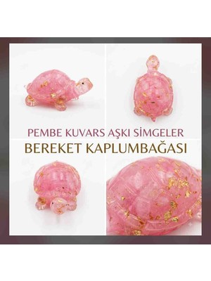 Best Bioenerji Taş Terapi Pembe Kuvars Kaplumbağa – Saf Sevginin ve Bereketin Sembolü