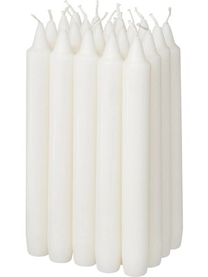 Ikea Nejlıksyren Beyaz 6 Saat Şamdan Mumu