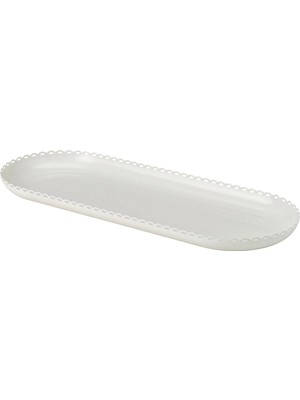 Ikea Turturduva Kırık Beyaz 45X17 cm Mum Tabağı