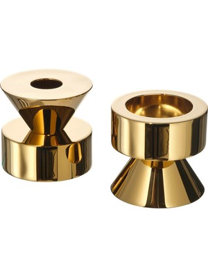 Ikea Stockholm 2025 Pirinç Rengi 6 cm Şamdan/tealight Mumluk