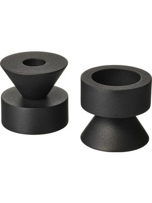 Ikea Stockholm 2025 Siyah 6 cm Şamdan/tealight Mumluk