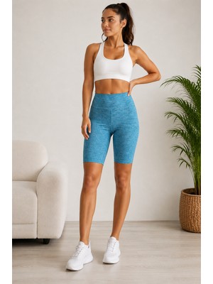 Mixxtrend Kadın Mavi Dizüstü Spor Tayt