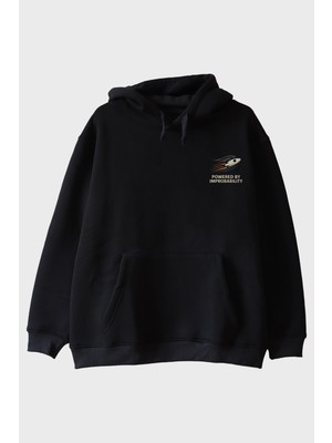 Lofux Improbability Roket Siyah Hoodie
