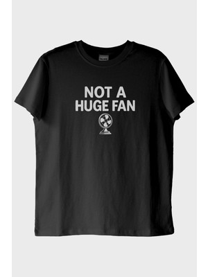 Lofux Not A Huge Fan Siyah Tişört