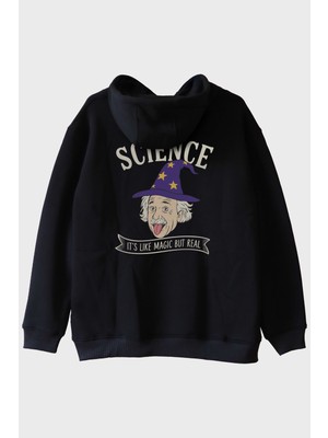 Lofux Science Magic But Real Siyah Hoodie