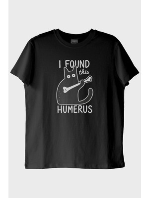 Lofux Humerus Mizahi Siyah Tişört
