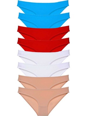 Sungur's Store 8 Adet Süper Eko Set Likralı Kadın Slip Külot 529