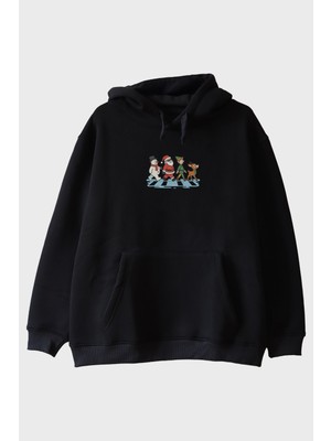 Lofux Yılbaşı Çetesi Siyah Hoodie