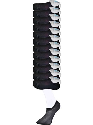 Sungur's Store Siyah Erkek Görünmez Çorap 12 Çift