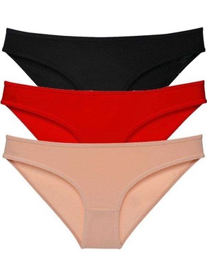 Sungur's Store 3 Adet Süper Eko Set Likralı Kadın Slip Külot 539