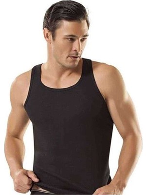 Sungur's Store 3 Adet Tutku Ribana Spor Erkek Siyah Atlet 0118