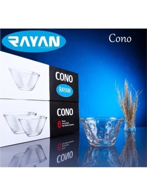 Sungur's Store Cono Maria 6'lı Büyük Cam Kase ROYALEKS-69816