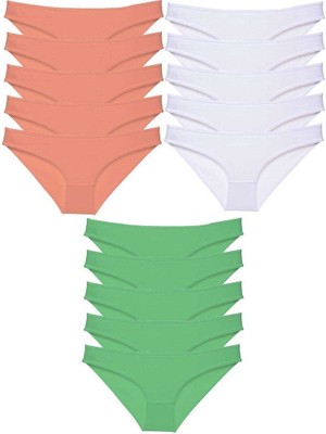 Sungur's Store 15 Adet Süper Eko Set Likralı Kadın Slip Külot 537
