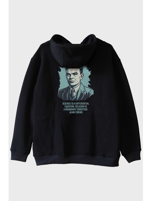 Lofux Science Is A Differential Equation Alan Turing Baskılı Hoodie