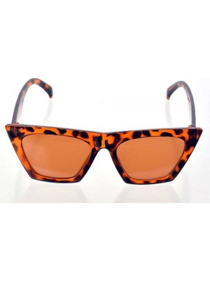 Sungur's Store Leopar Çerçeve Cat Eye Kadın Güneş Gözlüğü - Moda Gözlük