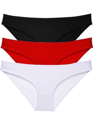 Sungur's Store 3 Adet Süper Eko Set Likralı Kadın Slip Külot 535