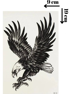Sungur's Store Kartal Geçici Dövme Şablonu - FF037