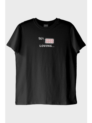 Lofux Loving Pil Siyah Tişört