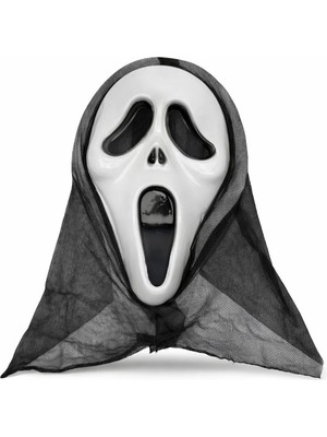 Sungur's Store Kapşonlu Çığlık Maskesi Scream Maskesi - Hayalet Maskesi 33X21 cm