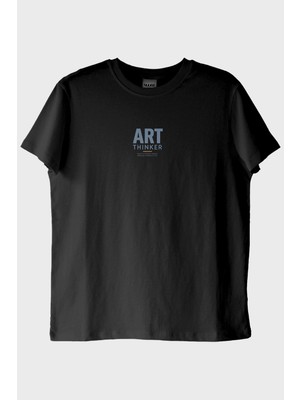 Lofux Art Thinker Siyah Tişört