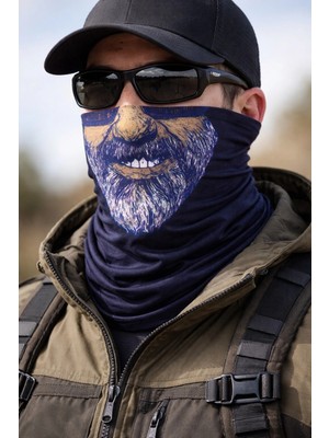 Sungur's Store Sakallı Yüz Desenli Baf Buff – Çok Amaçlı Boyunluk  Maske 1 No