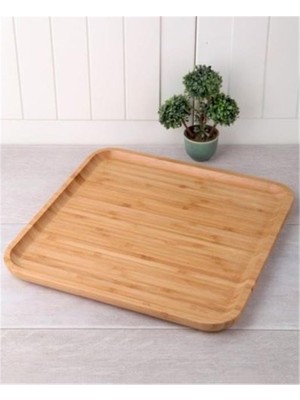 Sungur's Store Bambu Kare Sunum Tabağı 30CM ROYALEKS-KR3030
