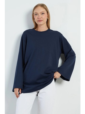 FullaModa Fullamodest Basic Geniş Kol Tunik