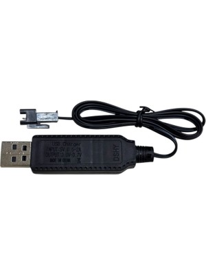 Fırsatkolik Sertec 3.7V Li-Ion Sm-2p Soket Oyuncak Bataryası USB Şarj Kablosu