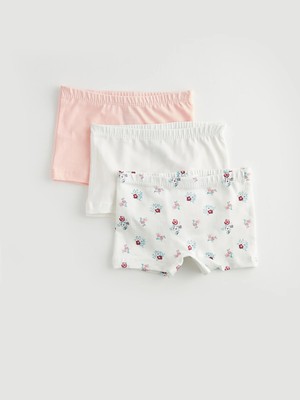 Lc Waikiki Yeni Sezon Beli Lastikli Kız Bebek Boxer 3'lü