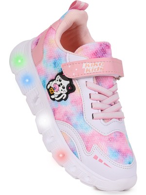 Kiko Kids  Nebula Işıklı Cırtlı Kız Çocuk Spor Ayakkabı