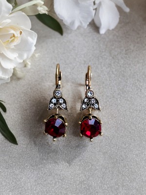Fayra Accessories Zirkon Taşlı Tek Taş Klipsli Küpe