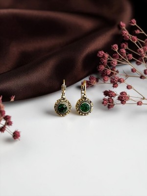 Fayra Accessories Zirkon Taşlı Otantik Küpe