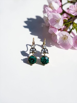 Fayra Accessories Zirkon Taşlı Tek Taş Klipsli Küpe