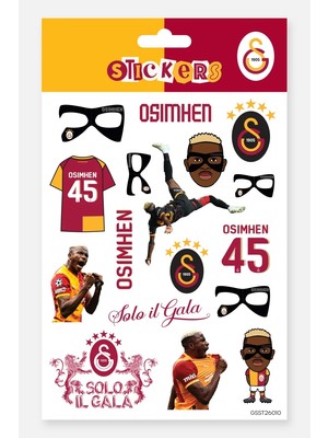 Galatasaray Sticker Seti Victor Osimhen - Lisanslı Orijinal