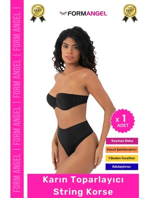Form Angel #korse Iz Yapmaz Kaymayan Seamless Alt Karın Göbek Toparlayıcı String Külot Kadın Korse - 1 Adet