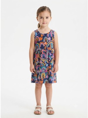 Babexi Bg 450365 Desenli Fiyonklu Elbise